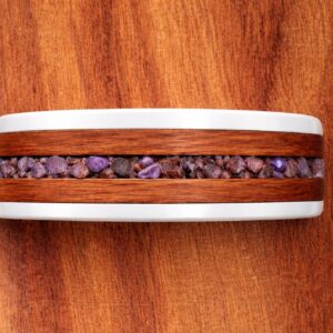 Bague en céramique blanche