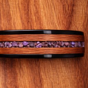 Bague en céramique noire