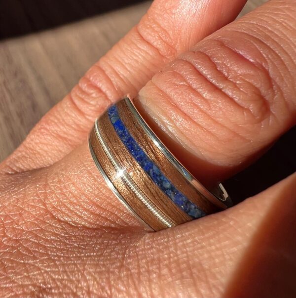 1c Noyer des USA lapis lazuli + corde