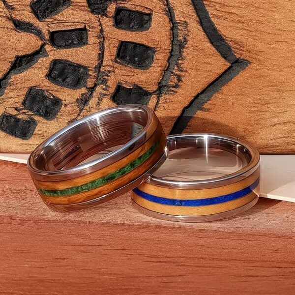 Padouk orange Malachite Ebène blanc Lapis Lazuli