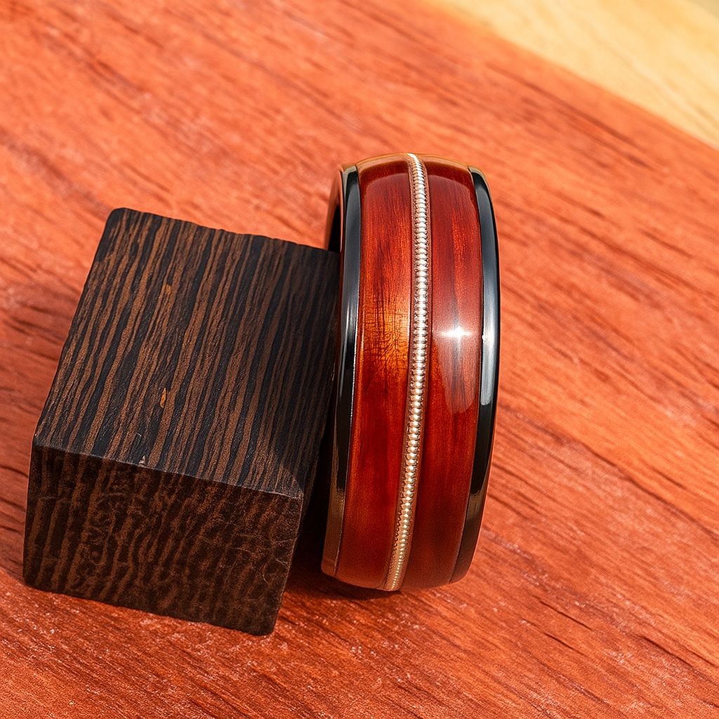 bague bois chaud